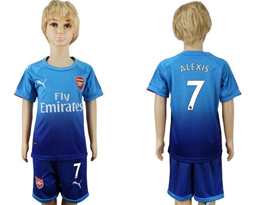 Arsenal #7 Alexis Away Kid Soccer Club Jersey - Click Image to Close